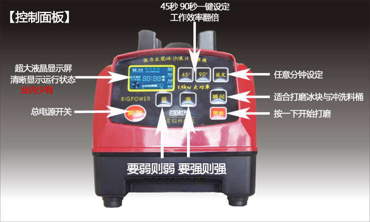 大屏微電腦現(xiàn)磨豆?jié){機(jī) 商用家用 送刀俎干濕豆技術(shù) （熱銷中）