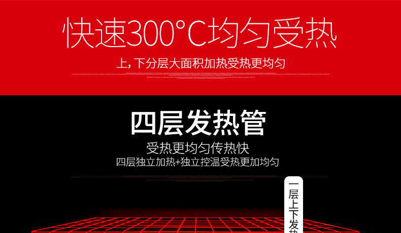 樂(lè)創(chuàng) 烤箱商用大型面包烘爐三層九盤電烤箱蛋糕面包披薩蛋撻 烤爐