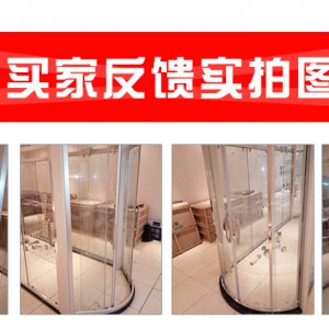 不銹鋼簡(jiǎn)易淋浴房 酒店方形鋼化玻璃整體衛(wèi)浴房 浴室隔斷屏風(fēng)定制